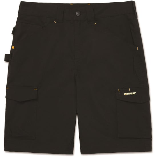 Caterpillar Nexus Stretch Baumwoll-Arbeitsshorts für Herren in Schwarz - Image 4
