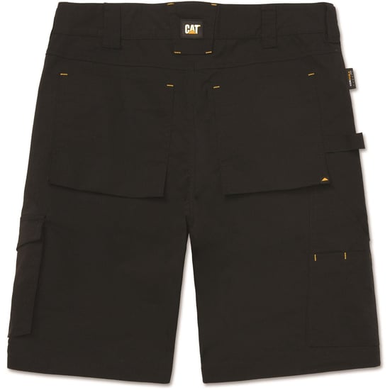 Caterpillar Nexus Stretch Baumwoll-Arbeitsshorts für Herren in Schwarz - Image 5