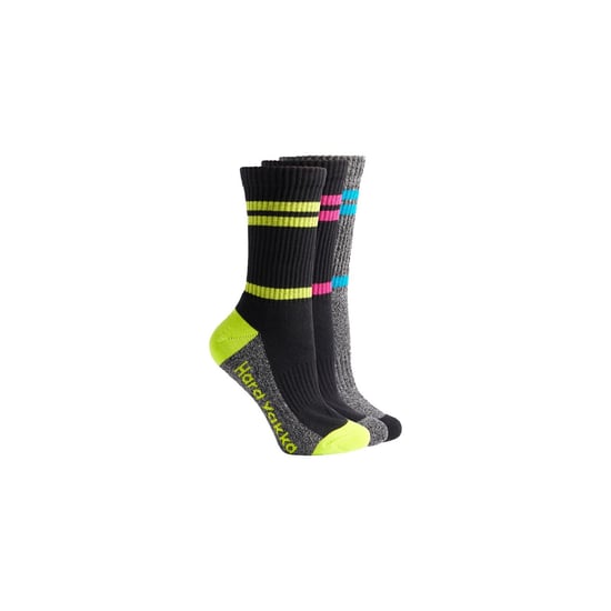 Hard Yakka Crew 3er-Pack Baumwoll-Arbeits-Socken für Frauen in Mehrfarbig - Image 3