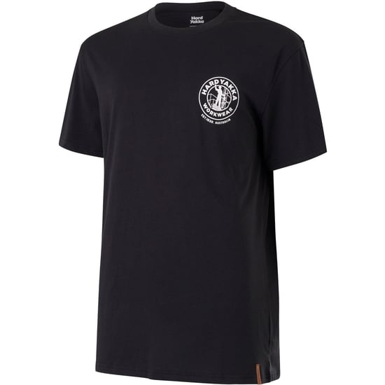 Hard Yakka Heritage Icon Baumwoll Herren T-Shirt schwarz - Image 3