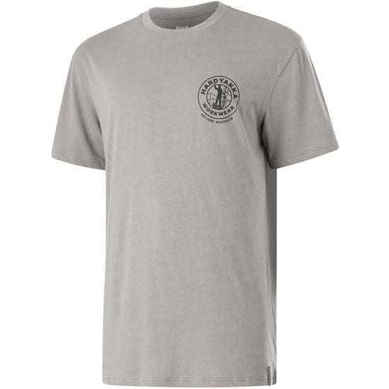 Hard Yakka Heritage Icon Baumwoll Herren T-Shirt grau - Image 3