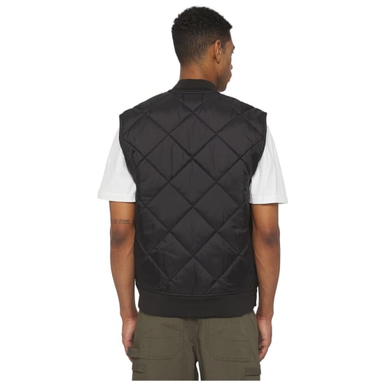 Dickies Diamantgestepptes Weste Herren Schwarz Gilets - Image 2