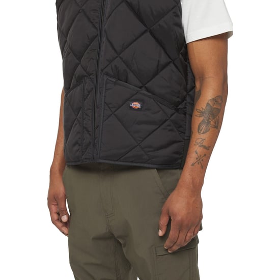 Dickies Diamantgestepptes Weste Herren Schwarz Gilets - Image 5
