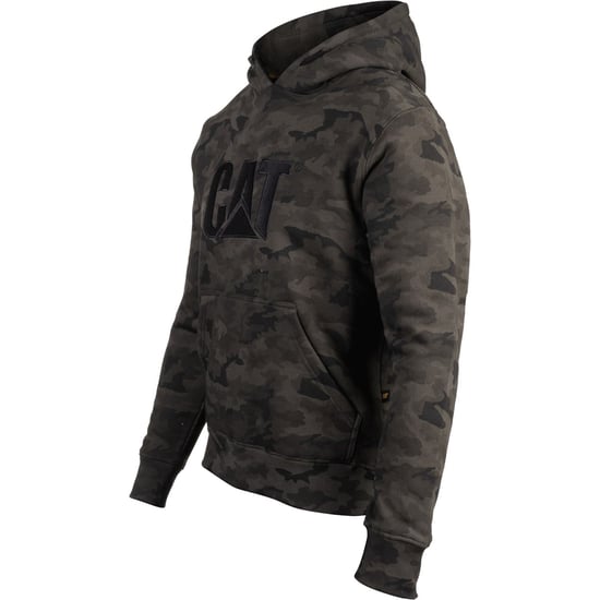 Caterpillar Markenzeichen Baumwoll Herren grüner Kapuzenpullover - Image 4
