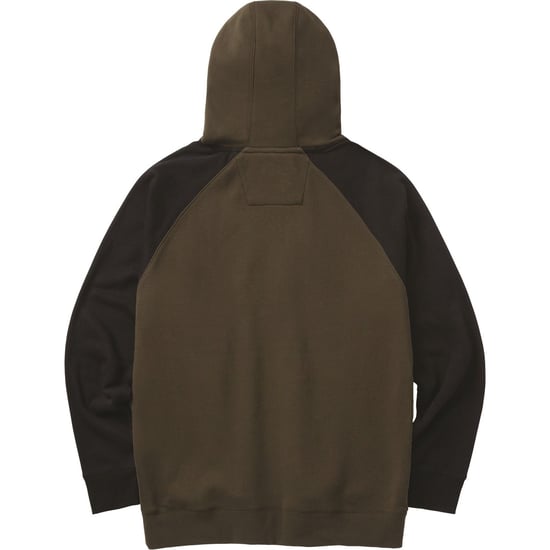 Caterpillar Raglan Baumwoll Herren Kapuzenpulli in Moosgrün - Image 5