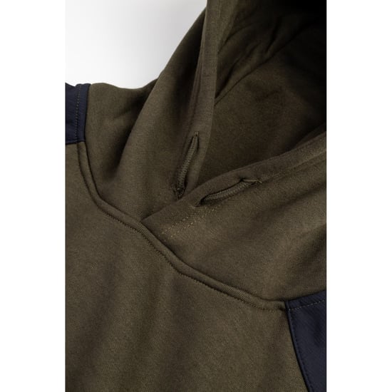 Caterpillar Essentials Polyester Herren Kapuzenpullover in Moosgrün - Image 4