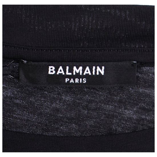 Balmain – Kurzes Top in Schwarz - Image 4
