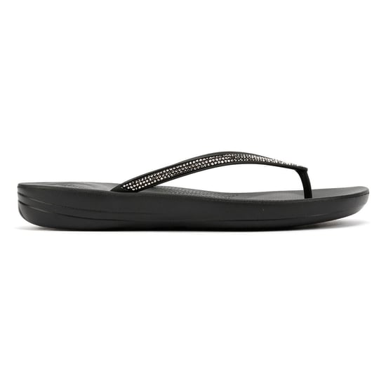 FitFlop Iqushion Sparkle Damen Gummizehenstegsandalen In Schwarz - Image 5