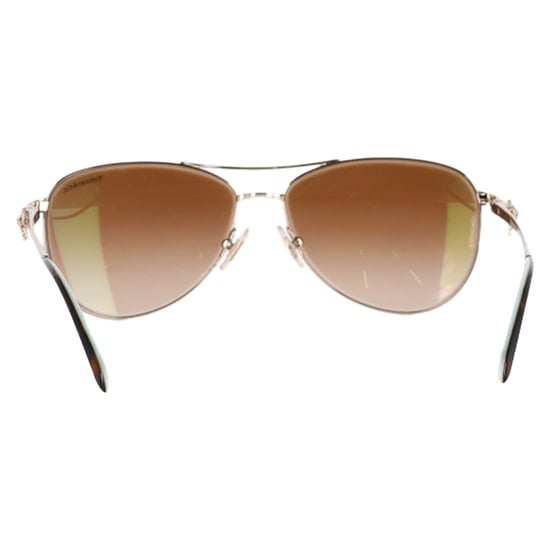 Tiffany & Co. Pilotensonnenbrille mit Schleife aus goldfarbenem Metall - Image 3