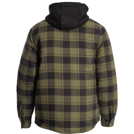 Hard Yakka gesteppte Flanelljacke Herren grüne Hemdjacke - Image 2
