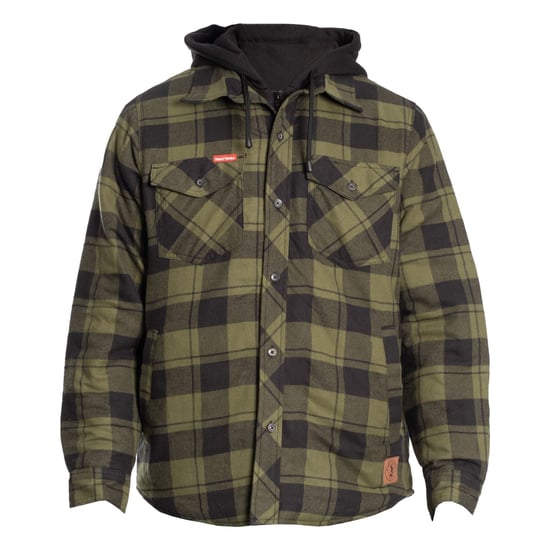 Hard Yakka gesteppte Flanelljacke Herren grüne Hemdjacke - Image 4