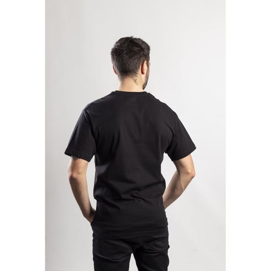 Caterpillar Markenlogo Baumwoll Herren T-Shirt in Schwarz - Image 2
