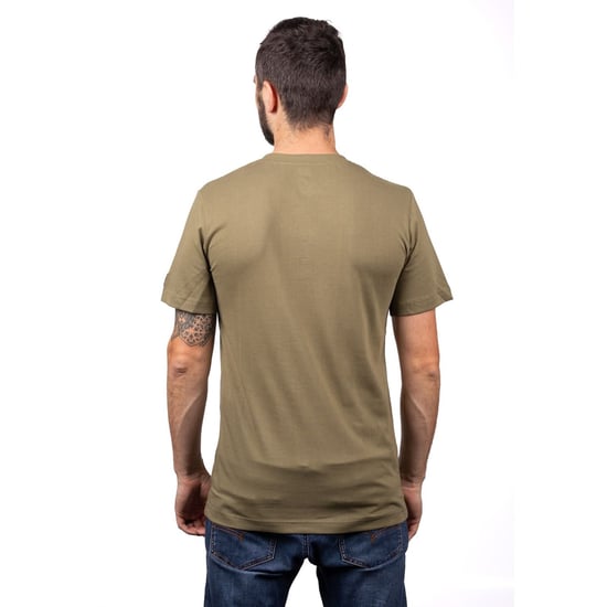 Caterpillar Essentials Kurzarm-Baumwoll-Herren T-Shirt in Grün - Image 2