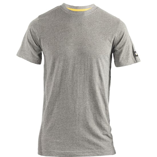 Caterpillar Essentials Kurzarm Baumwoll-Herren T-Shirt in Grau - Image 1