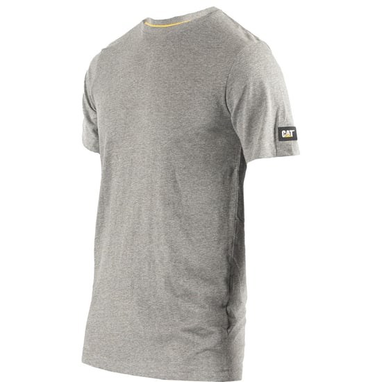 Caterpillar Essentials Kurzarm Baumwoll-Herren T-Shirt in Grau - Image 3