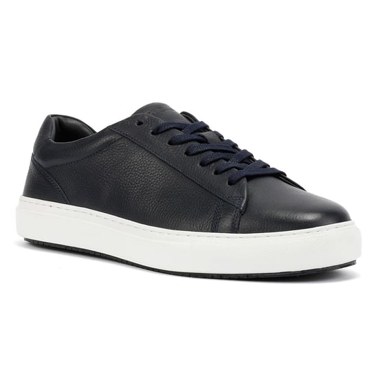 Ben Sherman Ace Cupsole Leder Herren Sneaker In Blau - Image 2