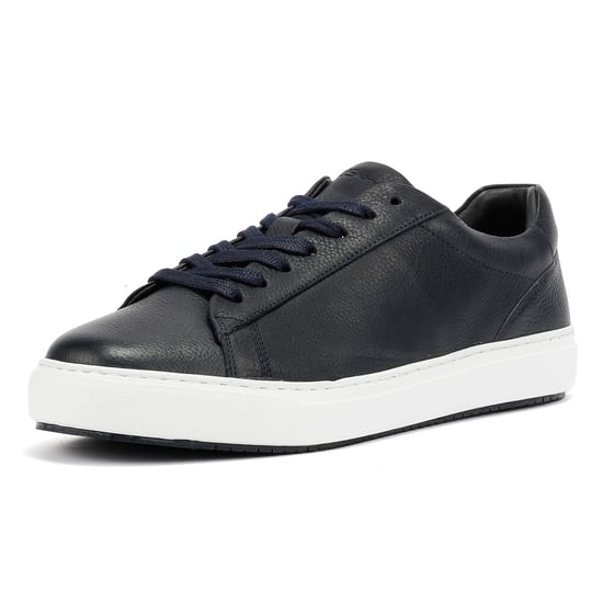 Ben Sherman Ace Cupsole Leder Herren Sneaker In Blau - Image 3