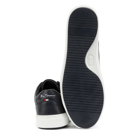 Ben Sherman Ace Cupsole Leder Herren Sneaker In Blau - Image 4