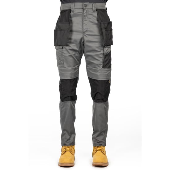 Caterpillar Essentielle Knie-Tasche Stretch Holster Polyester Herren Grau Outdoor-Hosen - Image 1