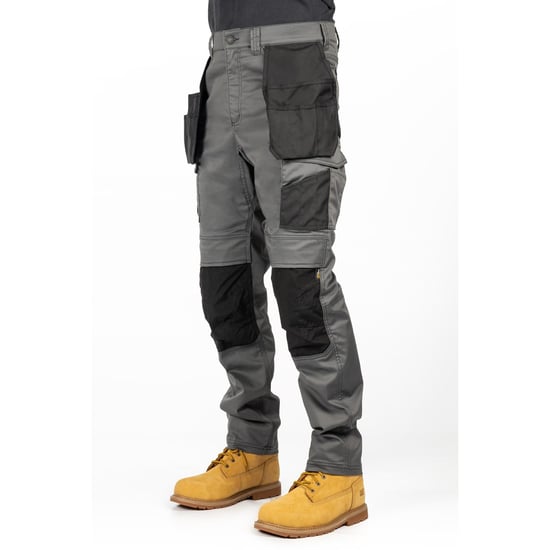 Caterpillar Essentielle Knie-Tasche Stretch Holster Polyester Herren Grau Outdoor-Hosen - Image 3