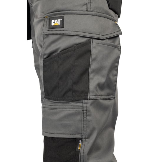 Caterpillar Essential Knie-Taschen Stretch Holster Polyester Herren Grau Outdoor-Hosen - Image 6