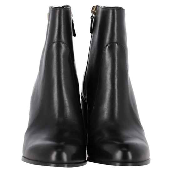 Stuart Weitzman – Quinn – Ankle Boots mit Blockabsatz aus schwarzem Leder - Image 2