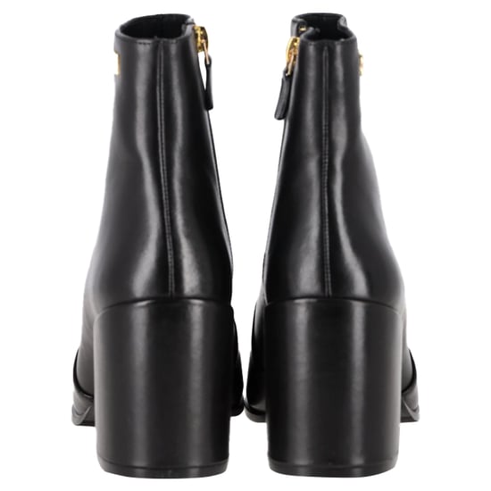 Stuart Weitzman – Quinn – Ankle Boots mit Blockabsatz aus schwarzem Leder - Image 5