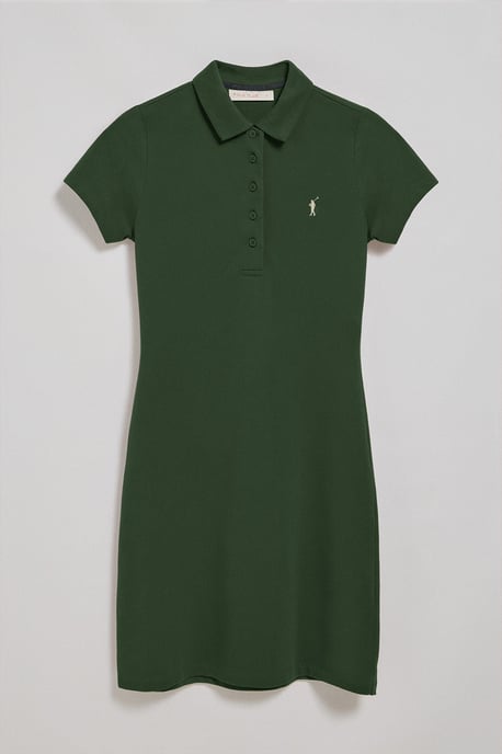 Polokleid flaschengrün mit Rigby Go-Logo - Image 3