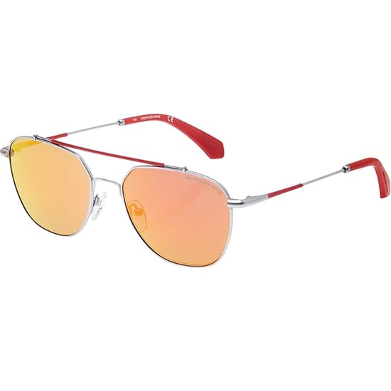 Calvin Klein Jeans CAT3 Silber Piloten-Sonnenbrille - Image 1