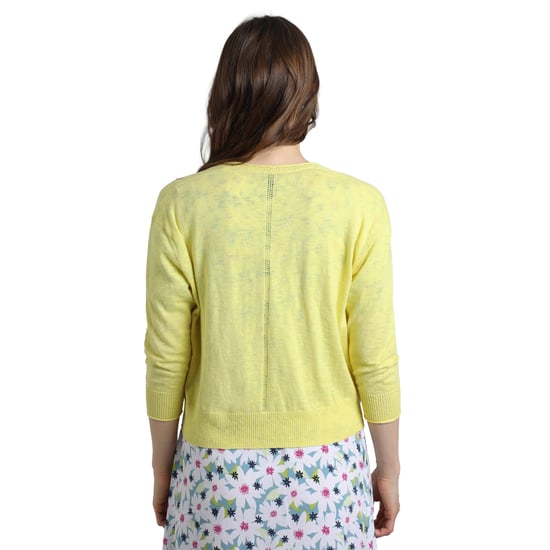 Weird Fish - "Limon" Strickjacke für Damen (Zitrone) - Image 3