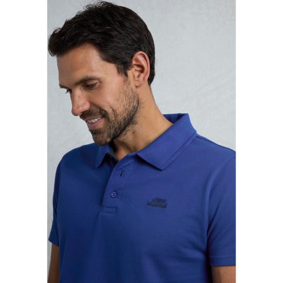 Weird Fish - "Miles" Poloshirt Baumwolle aus biologischem Anbau für Herren (Kobaltblau) - Image 4