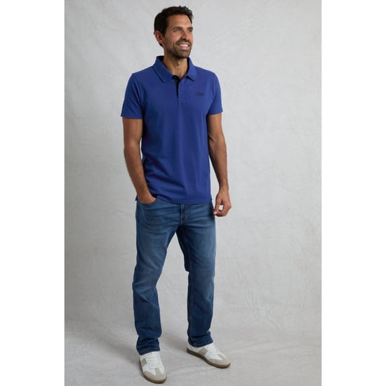 Weird Fish - "Miles" Poloshirt Baumwolle aus biologischem Anbau für Herren (Kobaltblau) - Image 5
