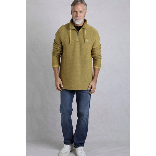 Weird Fish - "Cruiser" Pullover mit kurzem Reißverschluss für Herren (Antikes Moss) - Image 3