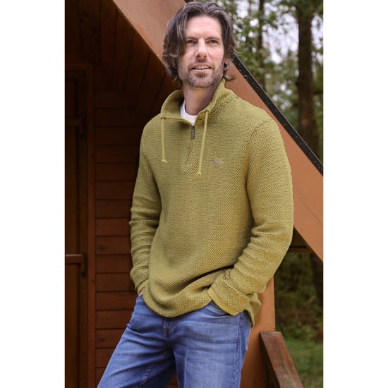 Weird Fish - "Cruiser" Pullover mit kurzem Reißverschluss für Herren (Antikes Moss) - Image 4