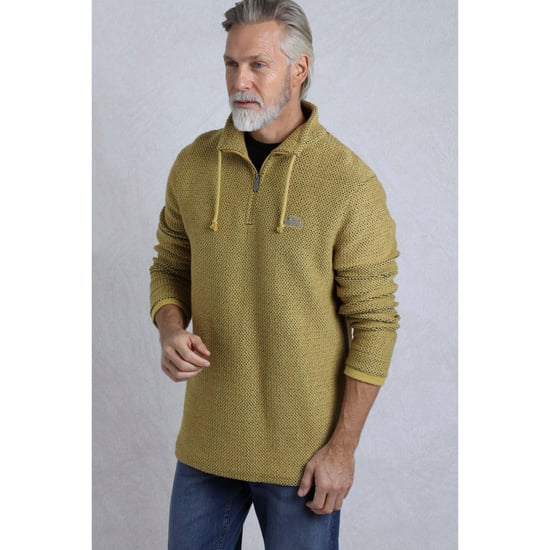 Weird Fish - "Cruiser" Pullover mit kurzem Reißverschluss für Herren (Antikes Moss) - Image 5