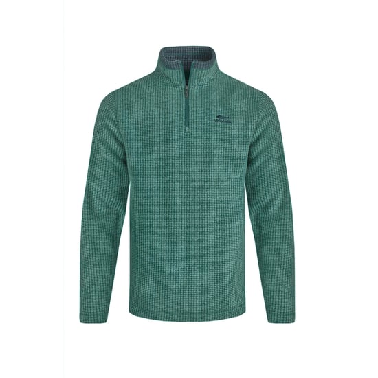 Weird Fish - "Newark" Fleece-Oberteil mit kurzem Reißverschluss für Herren (Blattgrün) - Image 1