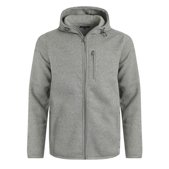 Weird Fish - "Lockie" Fleecejacke Durchgehender Reißverschluss für Herren (Kalkstein) - Image 1