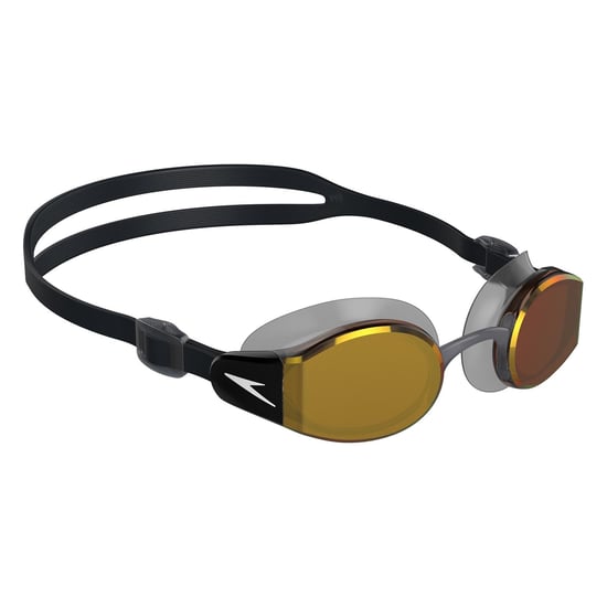 Speedo - "Mariner Pro" Schwimmbrille Spiegel für Herren (Schwarz/Orange) - Image 2