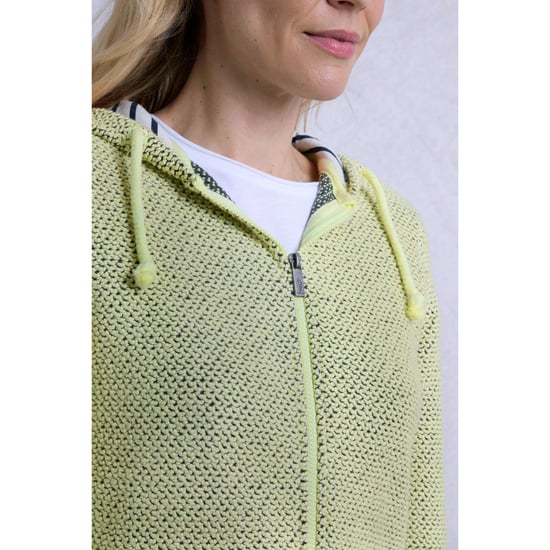Weird Fish - "Chicoa" Hoodie mit durchgehendem Reißverschluss für Damen (Selleriegrün) - Image 4