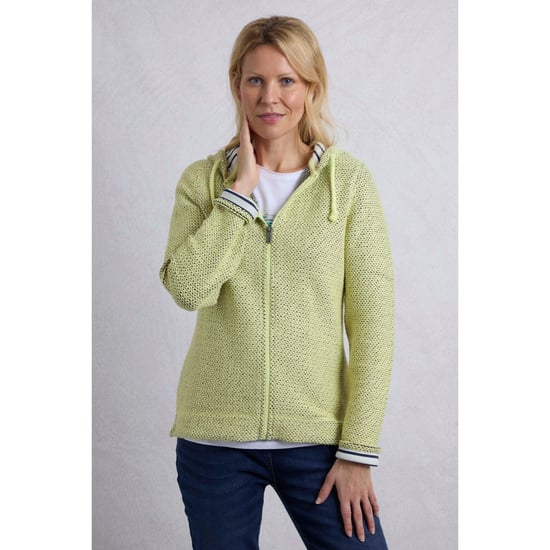 Weird Fish - "Chicoa" Hoodie mit durchgehendem Reißverschluss für Damen (Selleriegrün) - Image 6