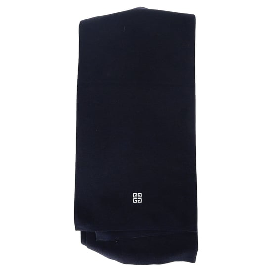 Givenchy Logo-Schal aus navyblauem Wolle - Image 2