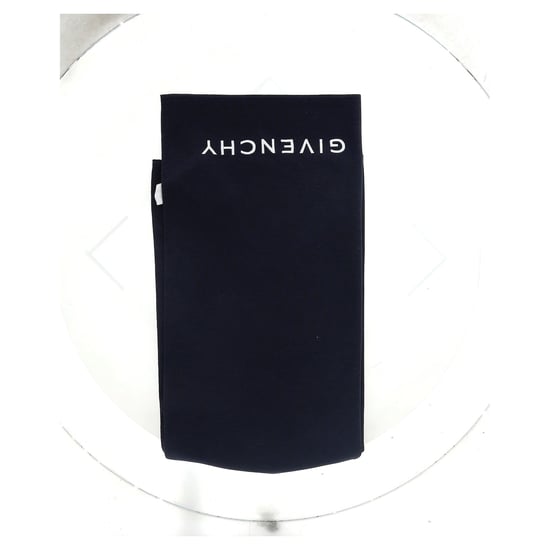 Givenchy Logo-Schal aus navyblauem Wolle - Image 4