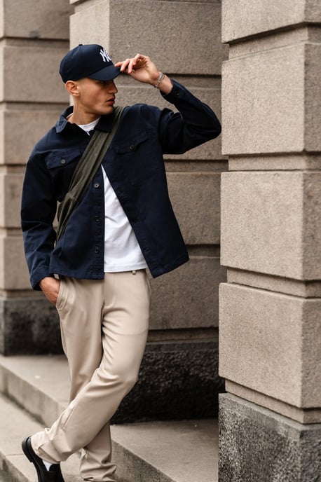 Twill-Overshirt – Marineblau - Image 2