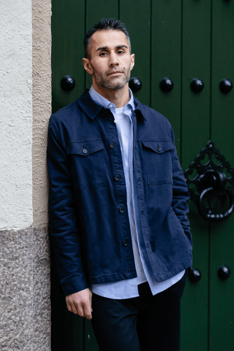 Twill-Overshirt – Marineblau - Image 5