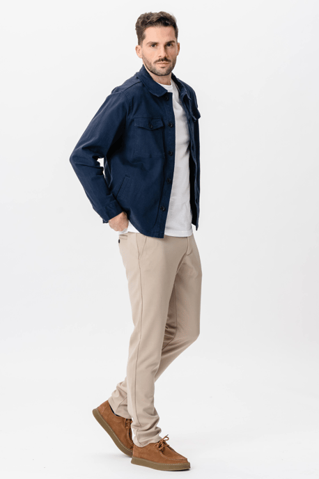 Twill-Overshirt – Marineblau - Image 6