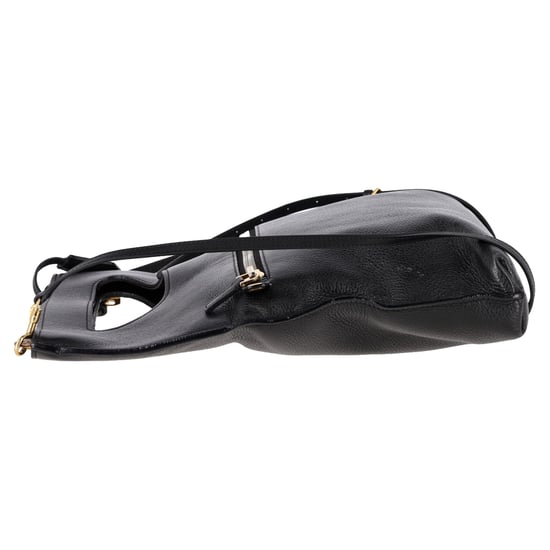 Tom Ford Schultertasche mit Griff oben aus schwarzem Leder - Image 3