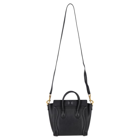Celine Nano Luggage Handtasche aus schwarzem Kalbsleder - Image 2