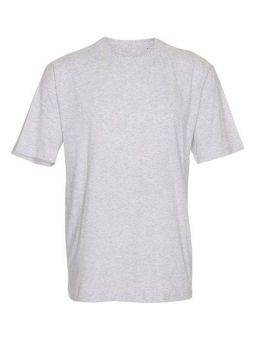 Übergroßes T-Shirt – Hellgrau Melange - Image 5