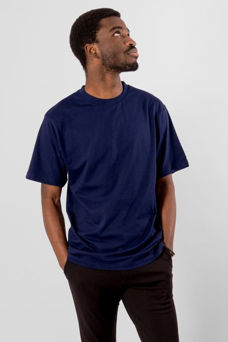 Übergroßes T-Shirt – Kobaltblau - Image 1