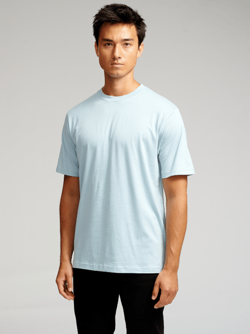 Übergroßes T-Shirt – Himmelblau - Image 3